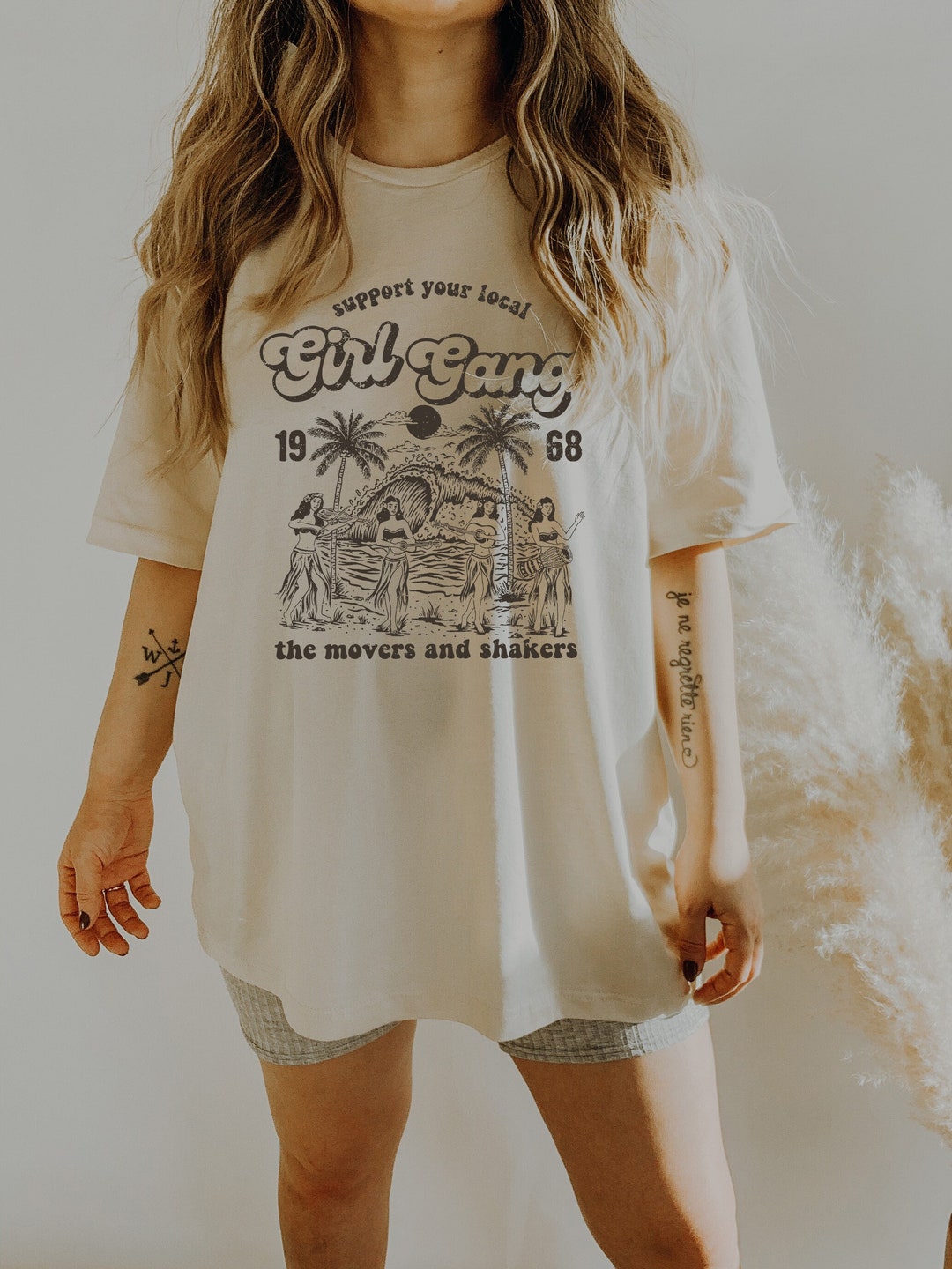 Support Your Local Girl Gang T-shirt Vintage Style Graphic - Etsy