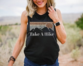 Take a Hike Tank Top, Hiking Tank Top, Hiking Shirt for Women, Hiking Lover Gift, Hiking Graphic Tank Top, Adventure, Nature, Mountain Shirt