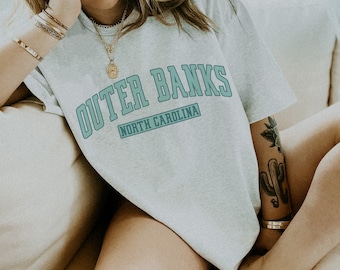 Chemise Outer Banks Caroline du Nord | Chemise des banques extérieures | T-shirt des banques extérieures | Taille au-dessus pour T-shirt surdimensionné