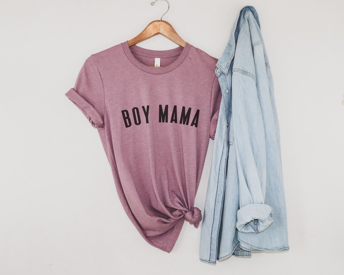 Boy Mama Shirt Mama Shirt Boy Mom T Shirt Soft Casual Etsy