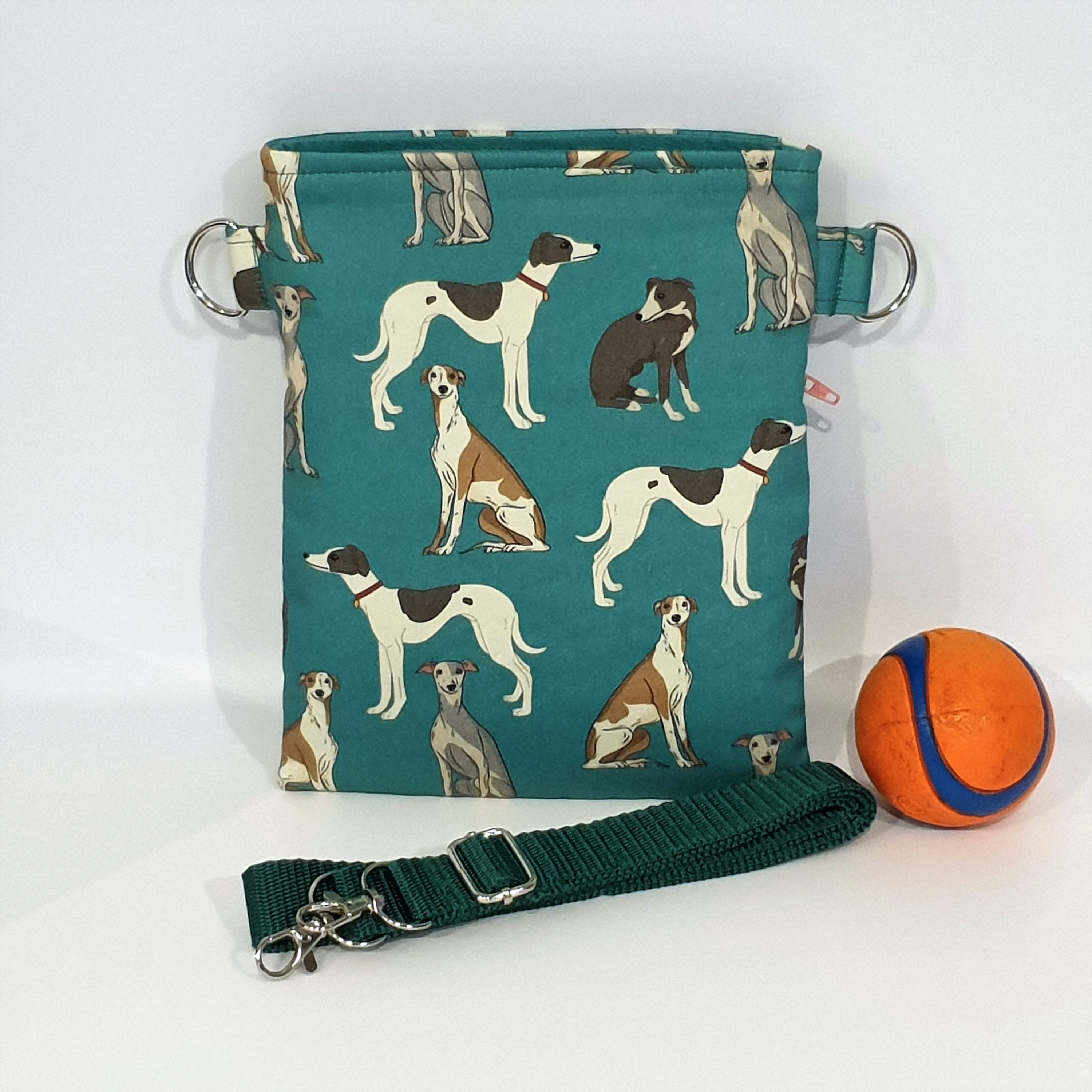 Whippet Dog Walking Bag, Cross Body Bag, Shoulder Bag, Poo Bag Holder