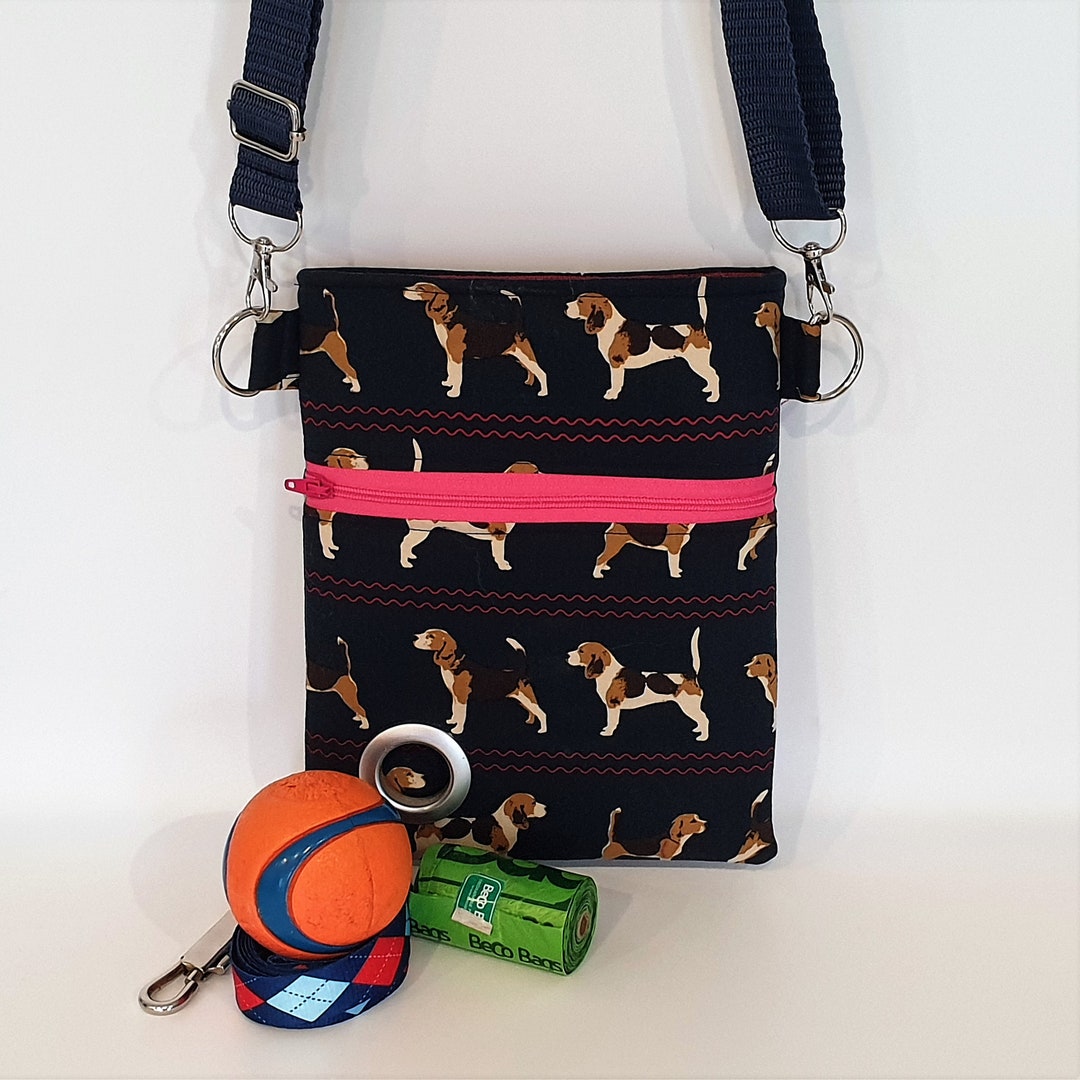 Beagle Dog Walking Bag, Cross Body Bag, Shoulder Bag, Dog Poo Bag