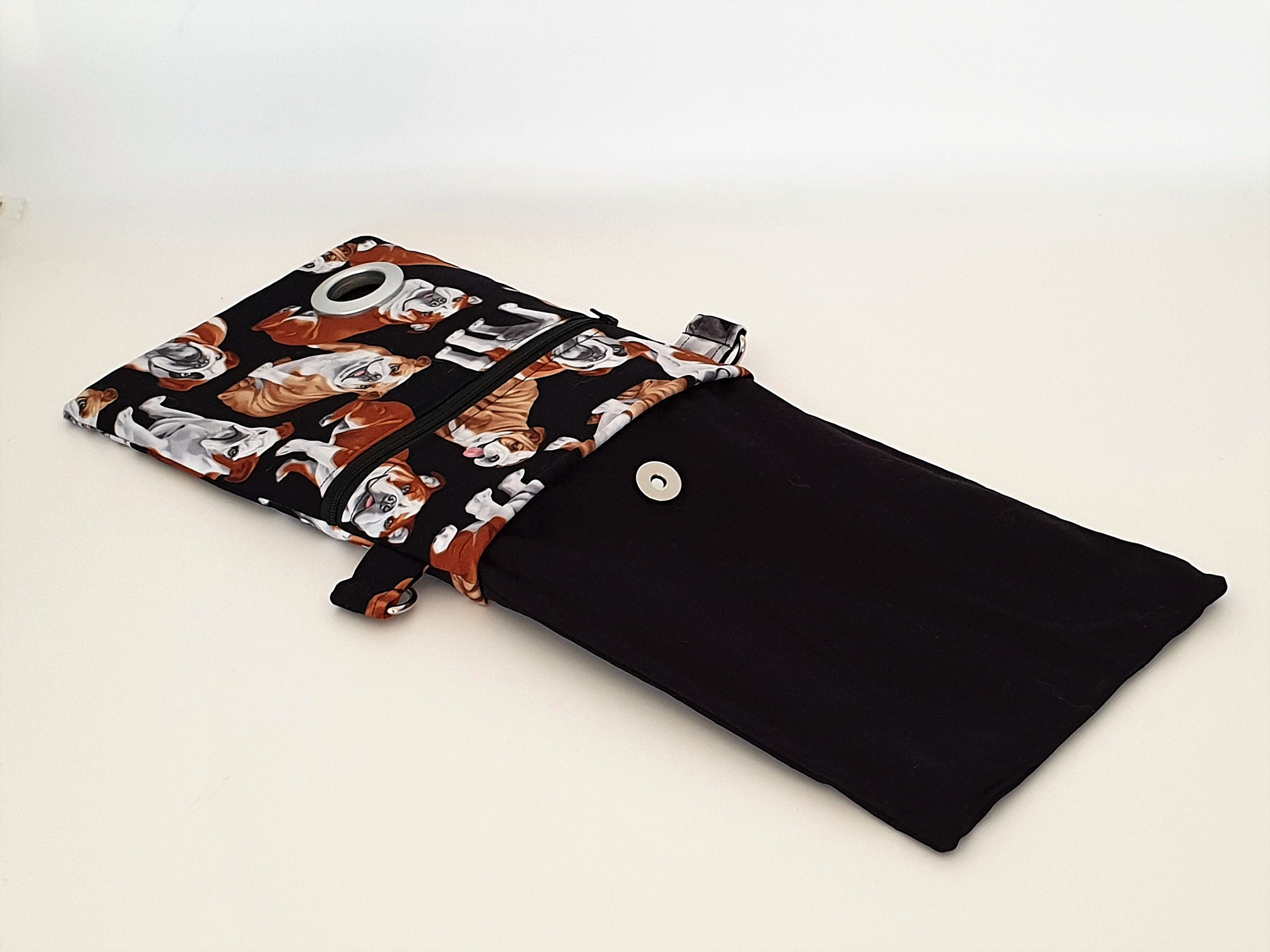 Bulldog Dog Walking Bag Cross Body Bag Shoulder Bag Dog Bag Dog Poo Bag