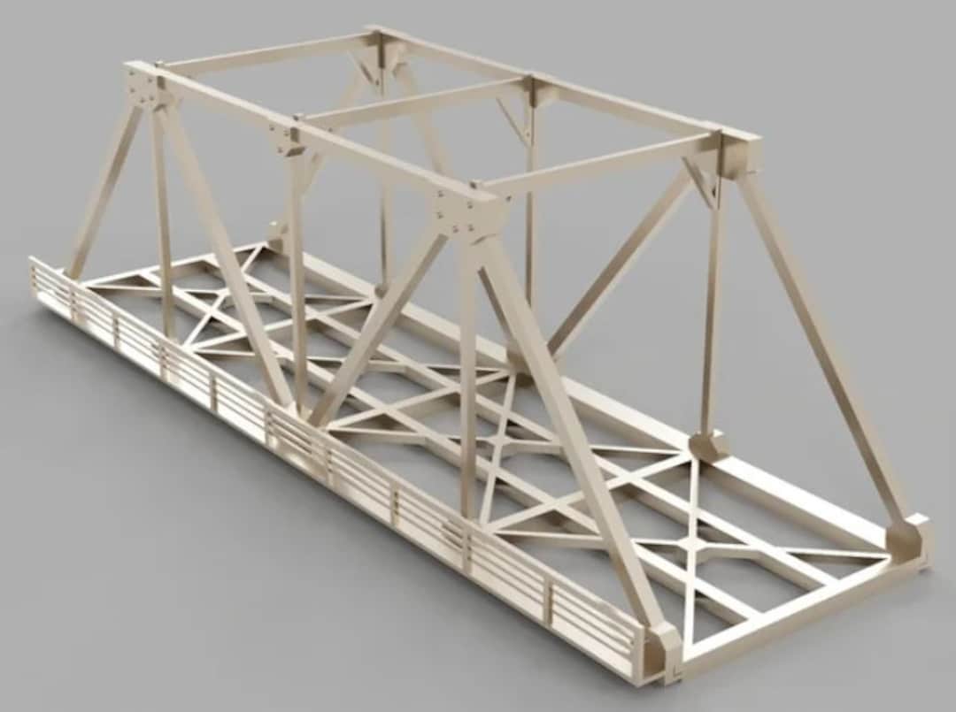 Flat Bridge Model N Scale 3D Printed Warren Truss Bridge. Unassembled Kit. - Etsy Österreich