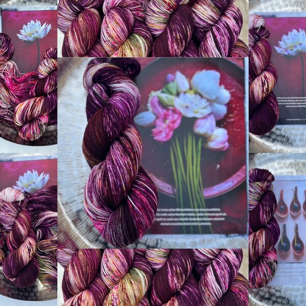 Färbung "Lotusblume", High Twist, Wildwuchsfärbung, limited!