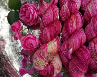 Dye "Rose Queen", wool-silk-lace