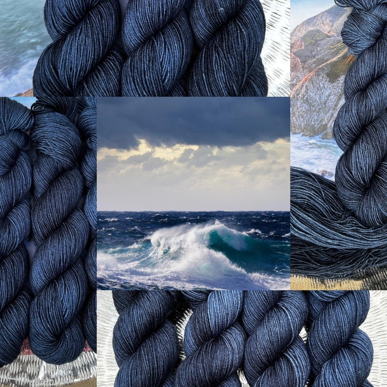 Färbung Tears of the sea, Wolle-Seide-Traum, limited Bild 10