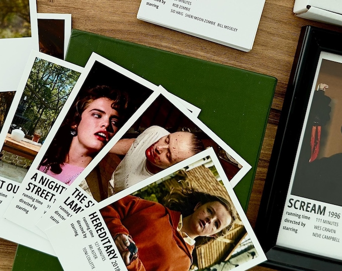 Horror Movies Poster Set Halloween Minimalist Film Prints Spooky Themed Movie Bundle Aesthetic Thriller Movies Posters