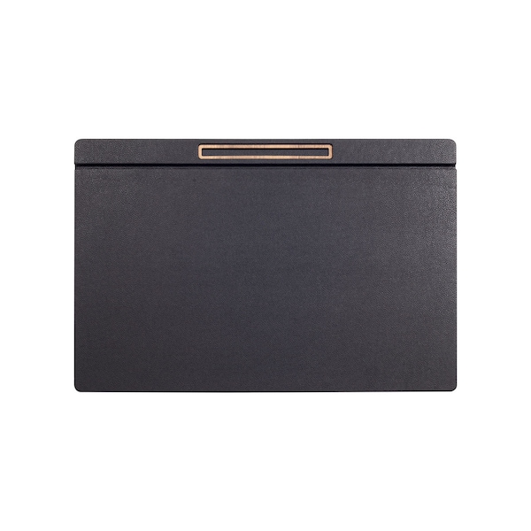 Leather Desk Pad with Wood Accent: Office Desk Mat (49x35cm)