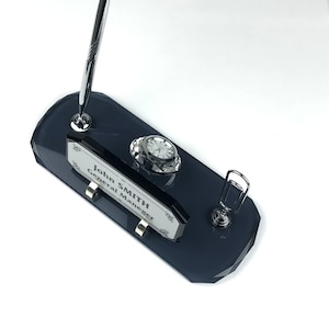 Crystal Desk Name Plate / Personalized Pen Holder / Crystal Desk Clock / Note Holder / The Perfect Office Gift