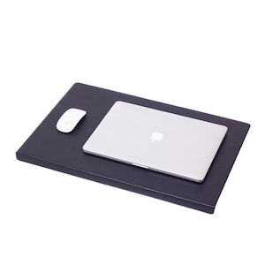 Handcrafted Leather Desk Mat with Edge Protection | Custom Size & Personalized Office Desk Pad | Perfect Office Gift
