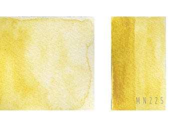 MN255 - peintures aquarelles faites à la main - MNcolors - jaune citron