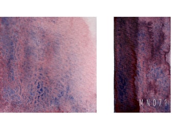 MN071 - peintures aquarelles faites à la main MNcolors - granulation de couleur spéciale - rose/violet/bleu