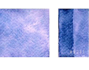 MN247 - handgemachte Aquarellfarben MNcolors - Spezialfarbe Granulierend - Lila/Blau