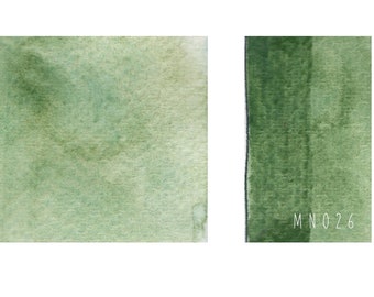 MN026 - pinturas de acuarela hechas a mano MNcolors - verde hierba