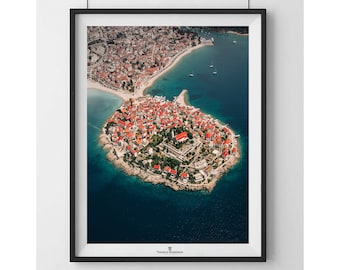 Primosten | Croatia Photography, Beach Print, Wall Art Coastal, Croatia Wall Art, Croatia Poster, beach prints, adriatic coast prints