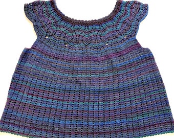 Crochet Sweater With Lace Yoke