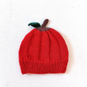 Toddler Apple Knit Hat