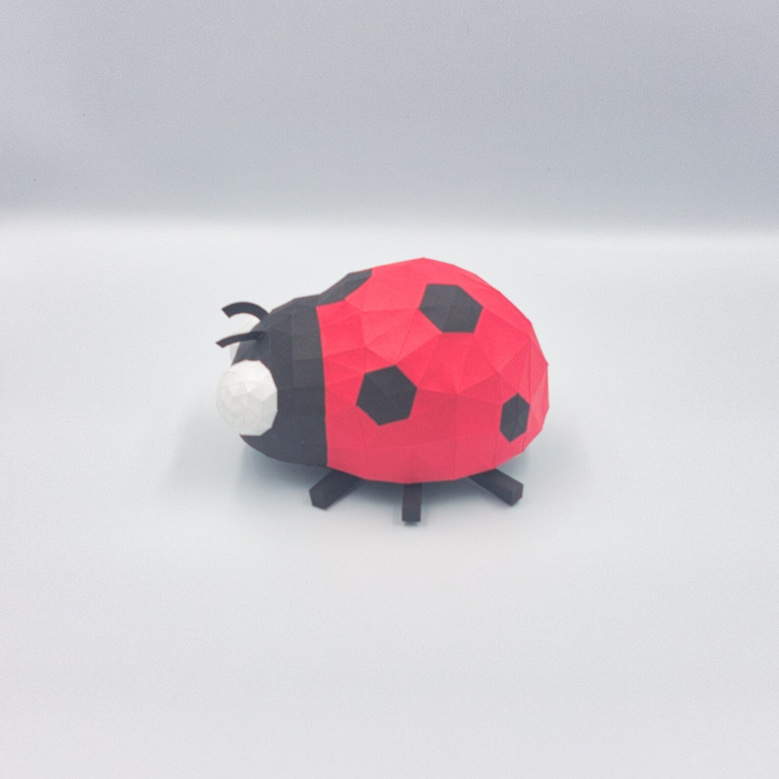 3D Ladybug Papercraft Template | Etsy