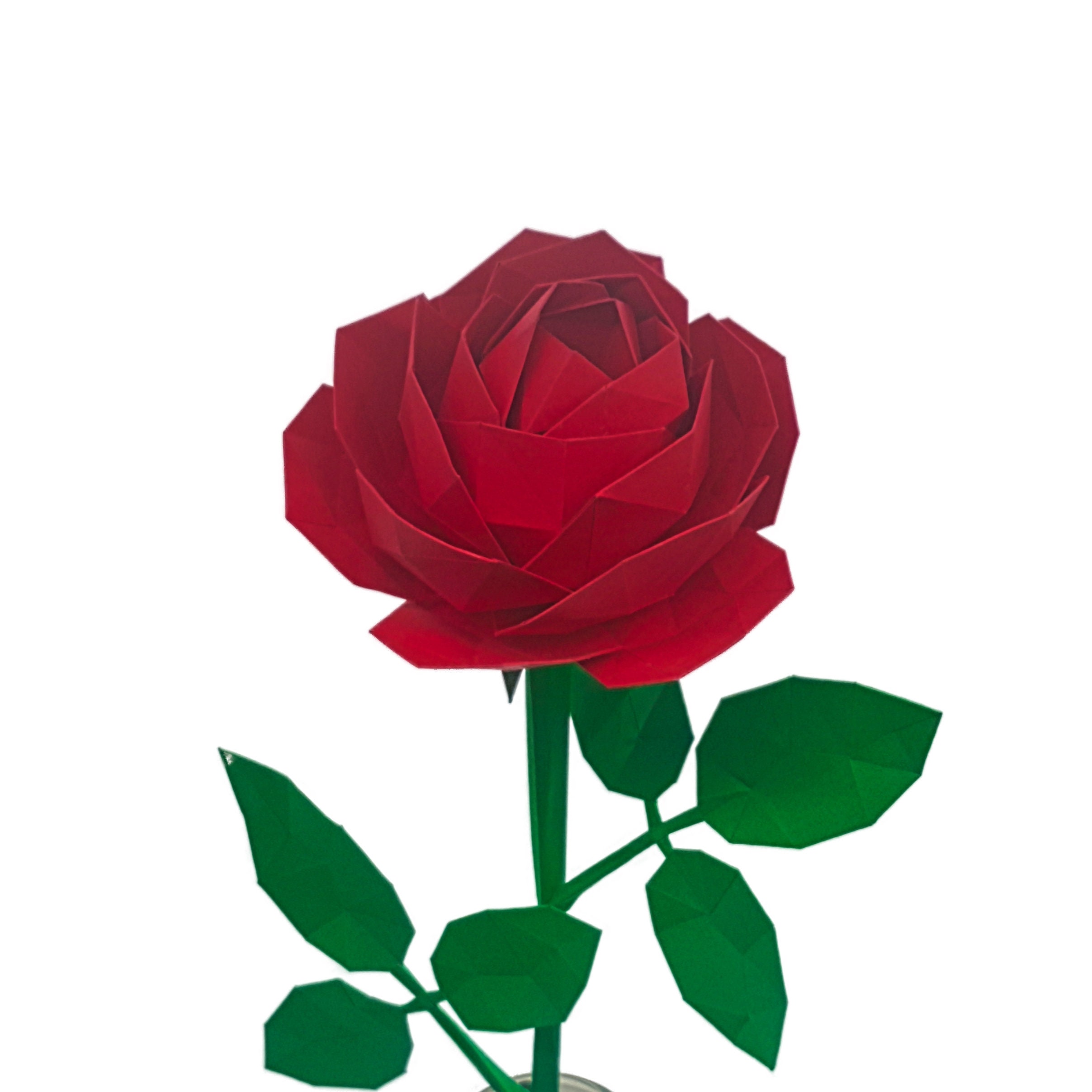 3D Papercraft Rose Kit - Etsy México