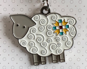 LORI HOLT Happy Charms, Hometown Happy SHEEP Charm by Riley Blake Design, Lori Holt Bee in my Bonnet, bag bling, more styles Ships FaSt