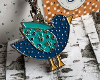 LORI HOLT Happy Charms, Hometown Happy BIRD Charm by Riley Blake Design, Lori Holt Bee in my Bonnet, bag bling, more styles Ships FaSt