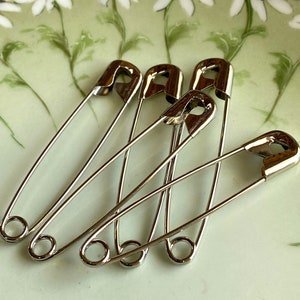 TWO INCH Safety Pins for Quilting, Dritz Size 3, 2&quot; Safety Pins, choose lots of 5 - 200 Safety Pins, Pins for quilt sandwich, We ship fast