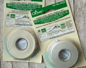 Clover Fusible WEB for Fusible Bias Tape Makers, 5mm adhesive tape to fuse, Clover 4031, 4032CV 10mm, link to bias tape maker, FAST ship