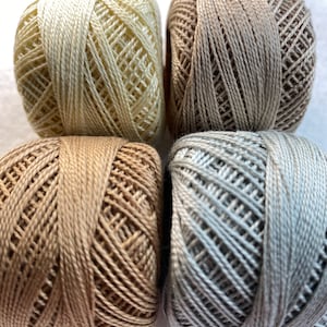 ELEGANZA 8wt Perle Cotton, TRANQUILITY Mix, 8 Wt Pearl Cotton, Wonderfil ™  Embroidery Thread, 42 yards, Embroidery & Big Stitch Quilting