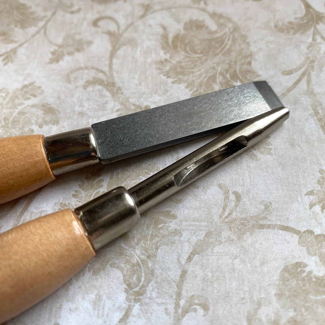 Button Hole Cutter, TWO Piece Button Hole Cutter Set, Cuts Round Holes ...