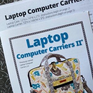 Laptop Computer Carriers II Pattern by Annie – Quilt in a Day