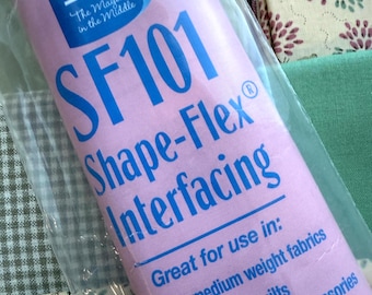 PELLON SF101 Shape Flex Fusible Iron on COTTON Light to Medium Interfacing Popular for apparel T shirt quilt embroidery, FAST ship