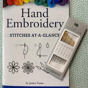 Hand Embroidery Stitches At A Glance, Carry along reference guide by Janice Vaine, Embroidery Stitches Instruction Book, In Stock ships FAST