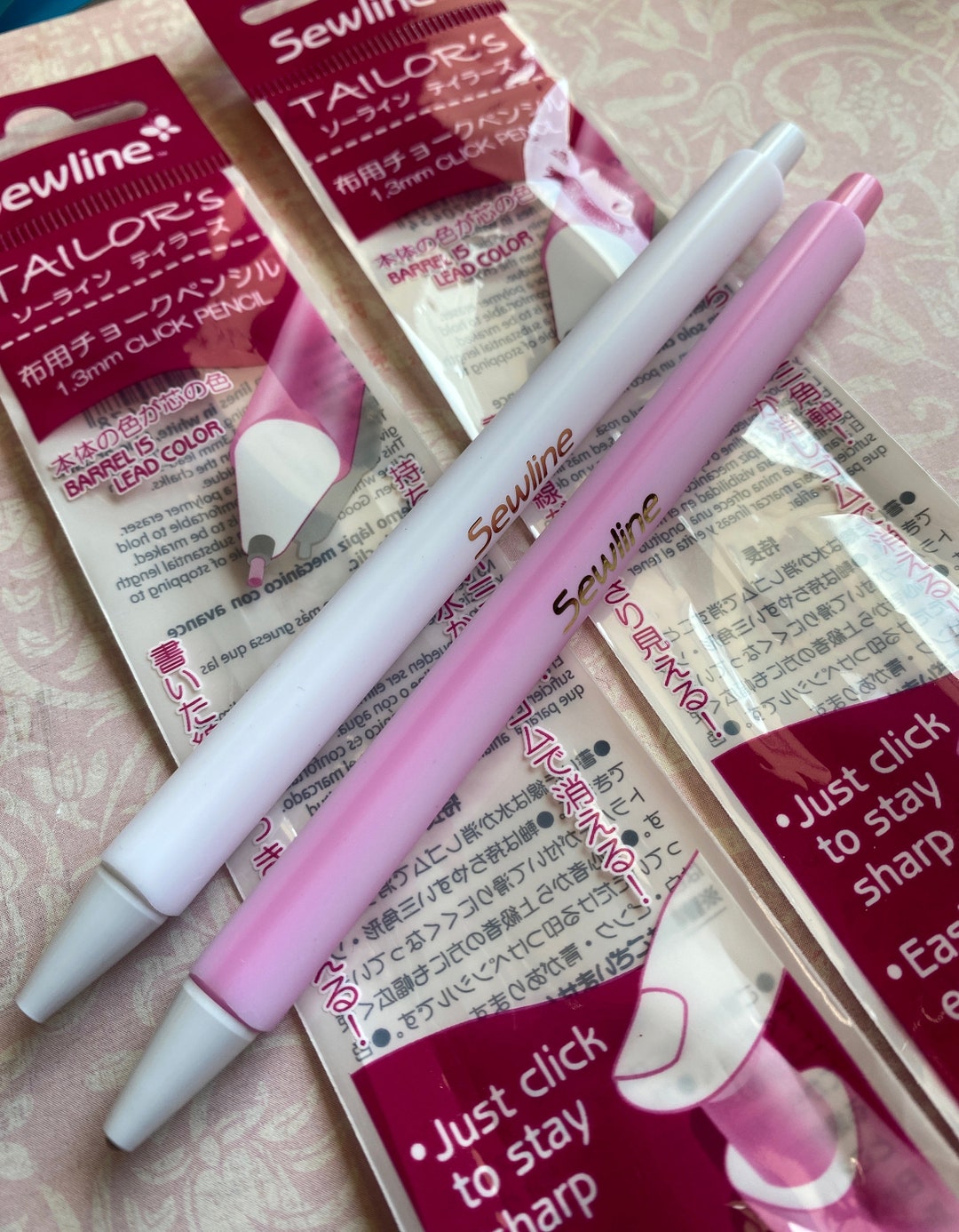 TWO Pack Sewline Marking Pencils, Sewline 1.3mm Transfer Pencil for