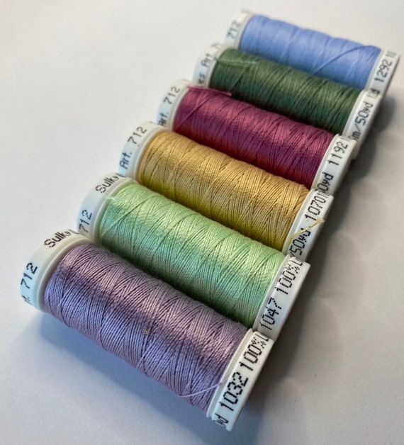 Sulky Cotton ROSEWOOD, Sulky 12 WT Cotton Thread, Machine & Hand Embroidery  Heavy Cotton Thread, Variety Pack of Cotton Embroidery Thread 11 