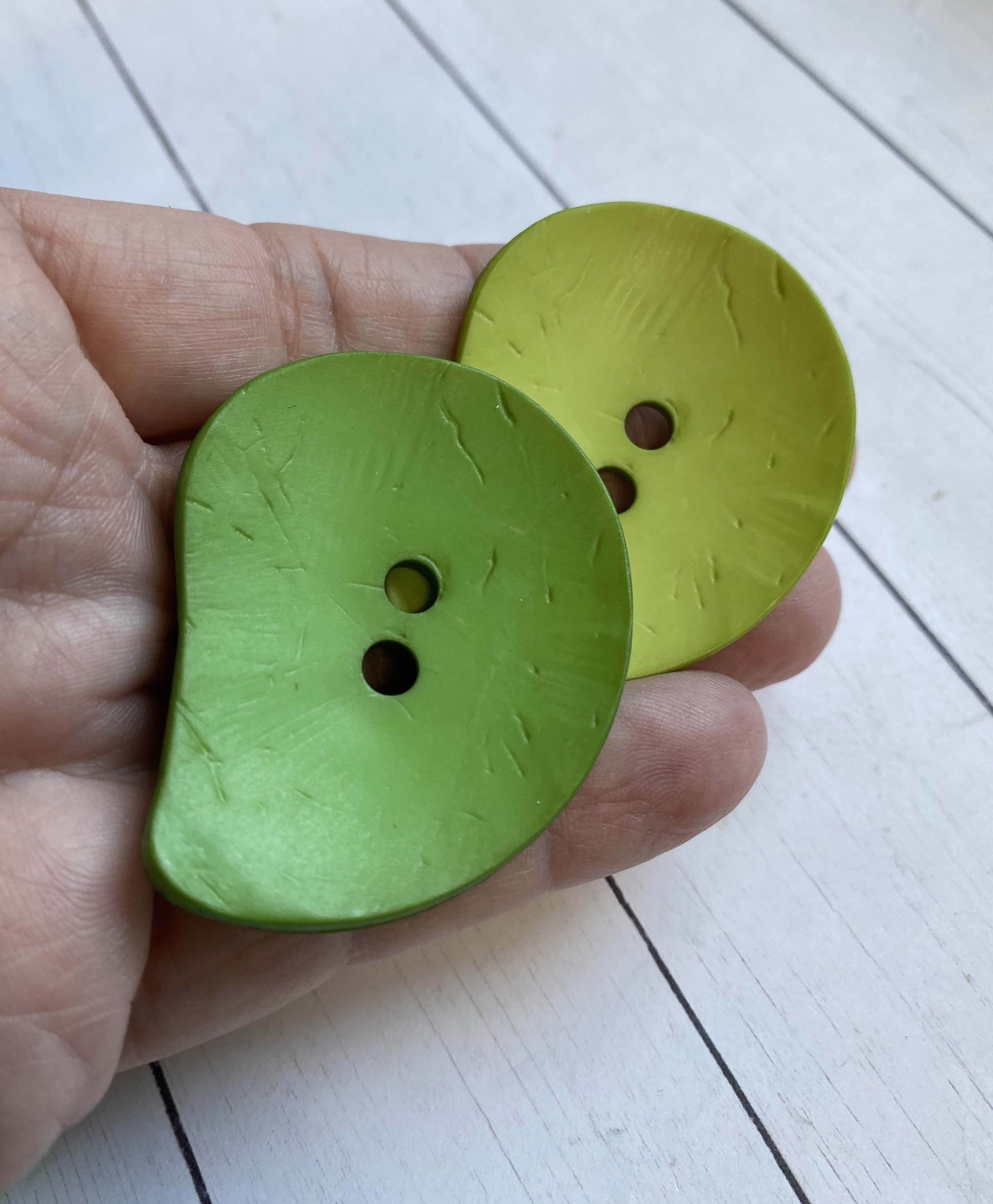 Large BRIGHT GREEN Paisley Dill Button Polyamide Button From Etsy