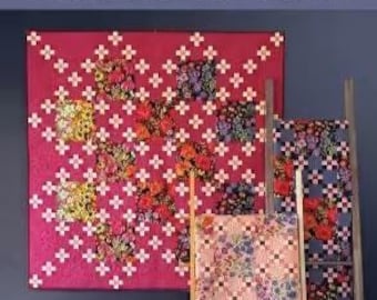 Robin Pickens Fionas Quilt Pattern, RPQP-FDC162, Traditional Irish Chain with a twist, 57" Square quilt, Beginner Friendly, FAST ship