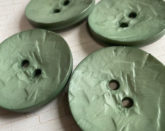 45mm Dill Button, BLUE GREEN 1.75 Inch Polyamide Button, Large Concave Buttons for Tote Bags, many shapes colors & sizes, we ship fast