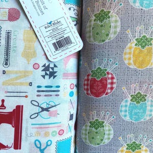 Lori Holt My Happy Place Ironing Board Cover, Choice of 2 designs Pincushion or Sewing room, Ironing Tools, Sewing Studio Decor, Ships FAST