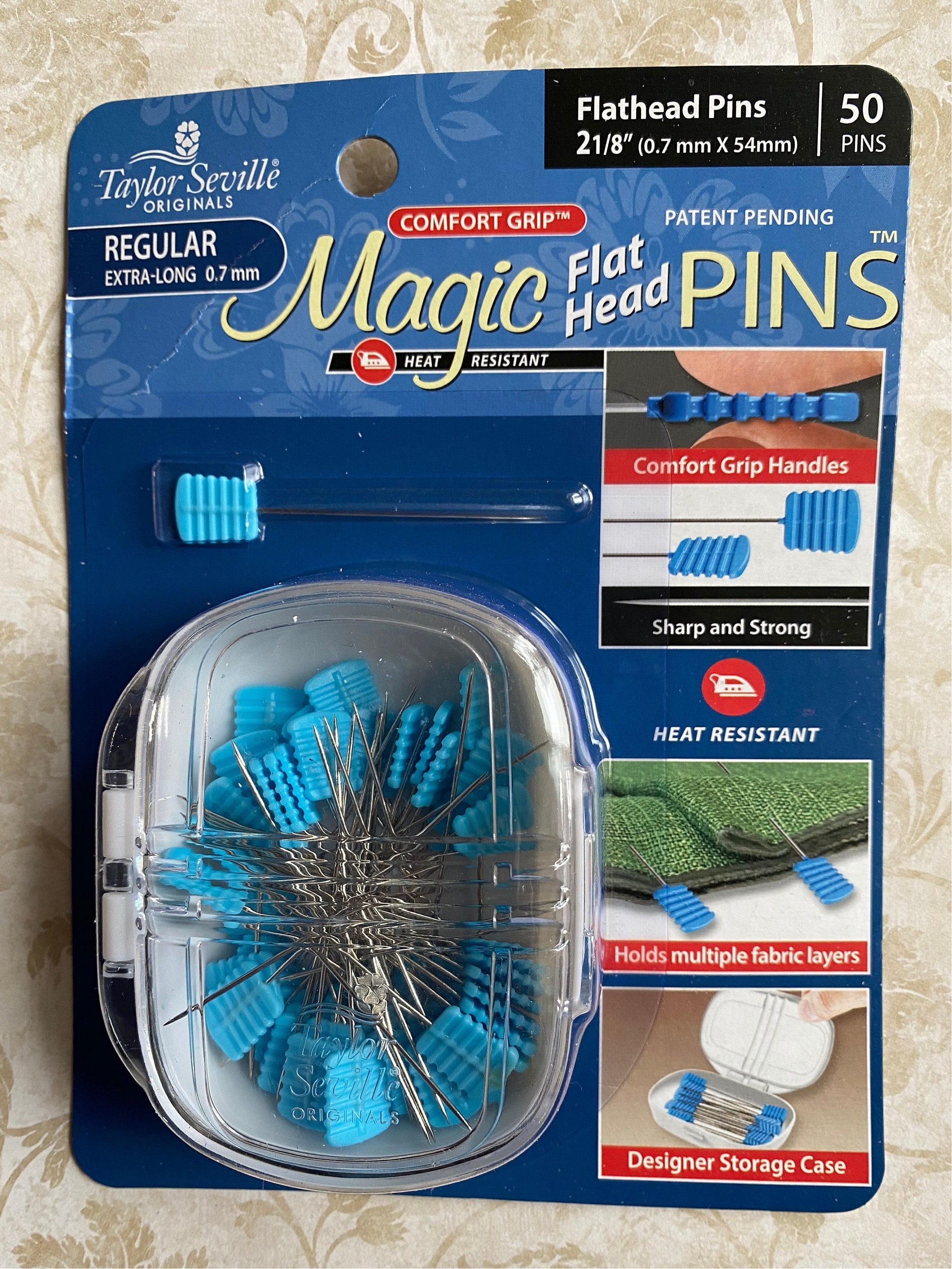 Taylor Seville Magic Pins Extra Fine Applique Pins 50pc 