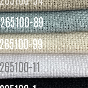 16 Count Aida Cloth, Lecien Cosmo 16 ct  265100 Cross Stitch Cloth, Finest Quality Aida in many color choices, cross stitch, we ship fast
