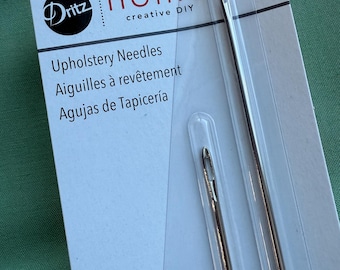 Dritz UPHOLSTERY NEEDLES, Long Strong Needles, 6" and 8" needle, 10" and 12" needle, Specialty needle, we stock LOTS of needles, FaSt Ship