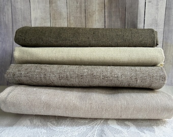 Essex Yarn Dyed Linen Cotton Bundle, Muted Green Fabric (Fat Quarter or Half Yard) FAST ship also sold by the yard