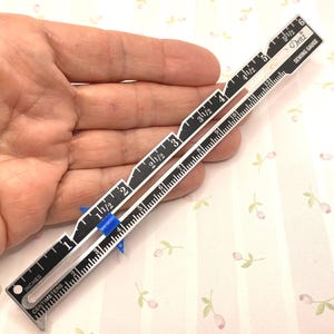 Seam Gauge, 6&quot; Sliding Seam Gauge by Dritz, Best Measuring Tool for Hems & Transferring measurements, Sliding Seam Gauge Measuring Tool