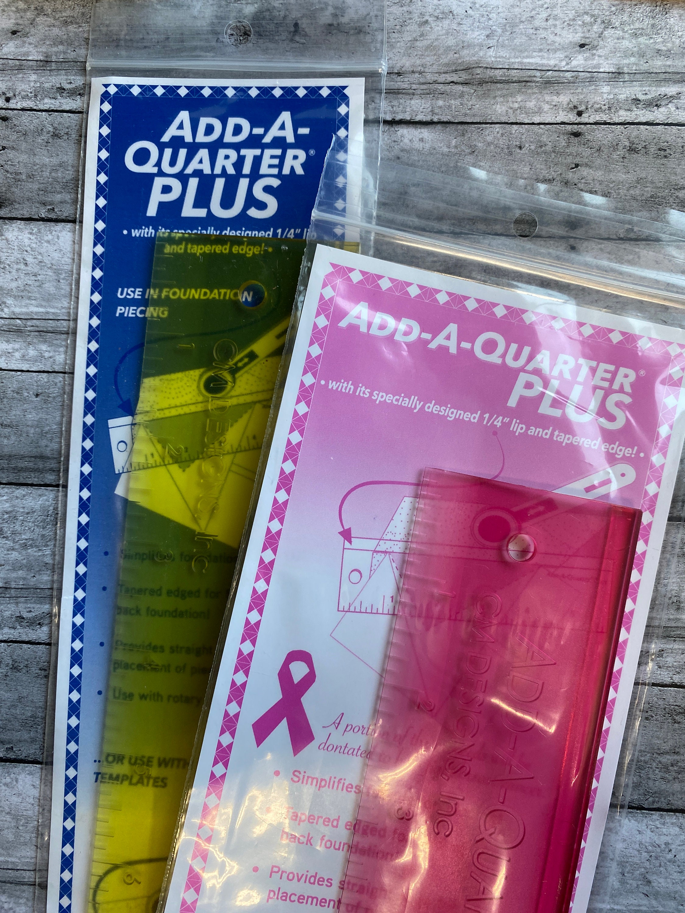 Add-A-Quarter Plus Ruler Combo Pink