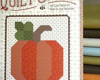 Lori Holt Calico Pumpkin Quilt Seed Pattern Pumpkin Fall theme quilt blocks Autumn Seasonal Quilt  FAST ship