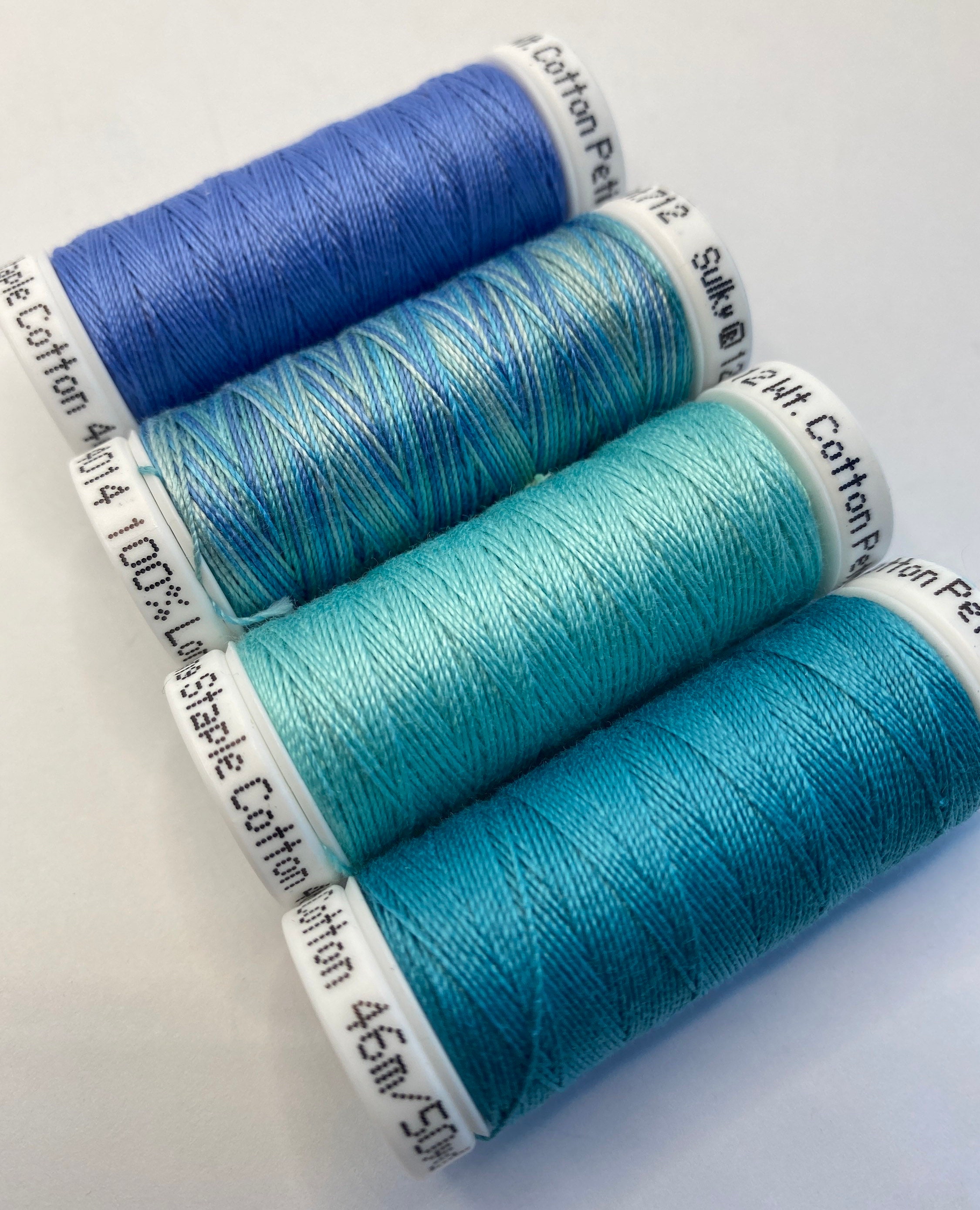 SULKY Blendables Cotton Thread 2-ply 12wt 50yds , Sulky Petites Thread,  Machine Embroidery Thread, Hand Embroidery Thread, Sulky Variegated 