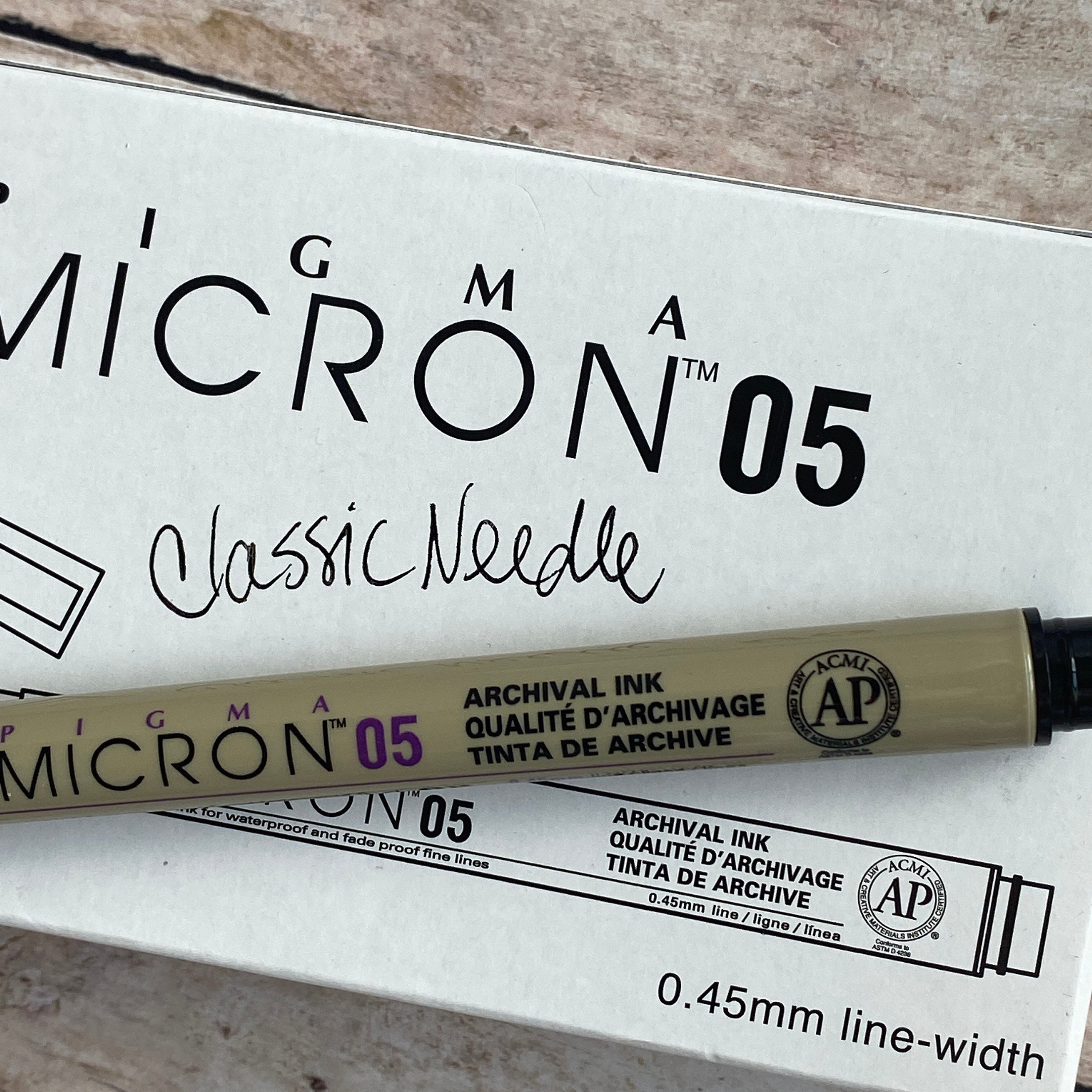  Sakura Pigma Micron Archival Waterproof Pen Size 05 .45mm :  Arts, Crafts & Sewing