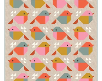 SPARROW Quilt Pattern, Pen and Paper Patterns, BIRD Quilt Pattern, Well written pattern in booklet form, wonderfully illustrated, ships fast