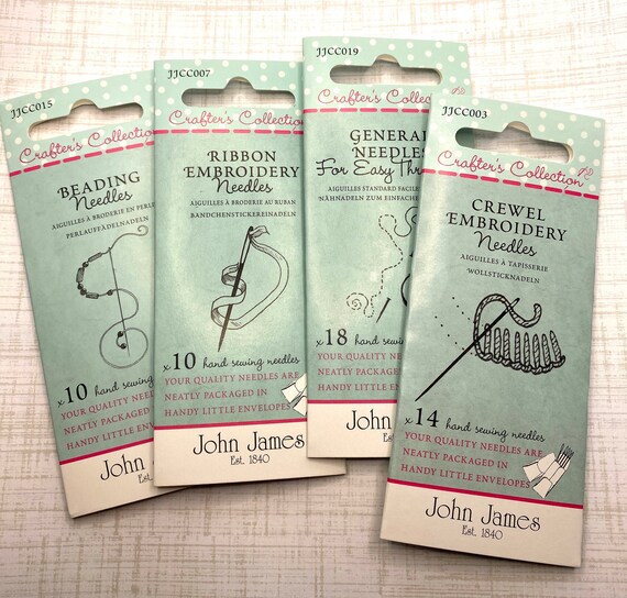 Lecien Hidamari SASHIKO Needles, 6 Needles in Four Sizes Threader